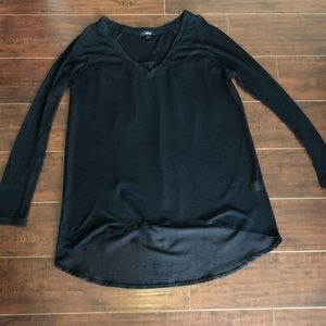 Very J Black long sleeves top